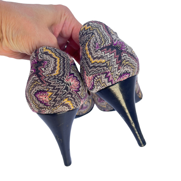 Missoni Purple Hue fabric heels pumps size 39 - Picture 4 of 10